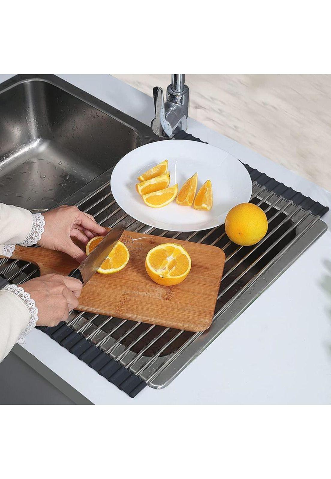 Escurridor Metálico Agua Verduras Multiuso Cocina-4