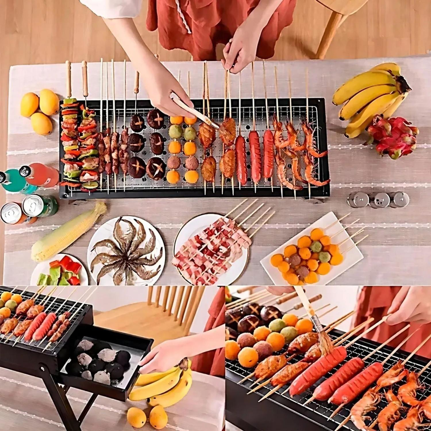 Parrilla Carbón Portátil Plegable 22x33x22 CM-4