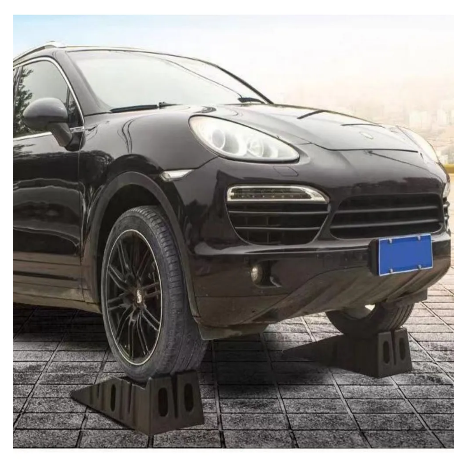 Pack 2 Rampas Autos Camionetas 3000 Toneladas Negro-5