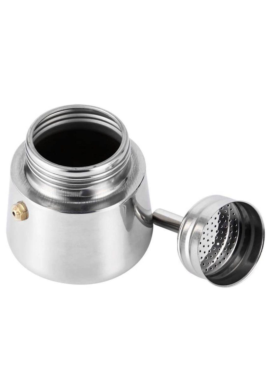 Cafetera Italiana Acero Inoxidable 2 Tazas 110 ML-3