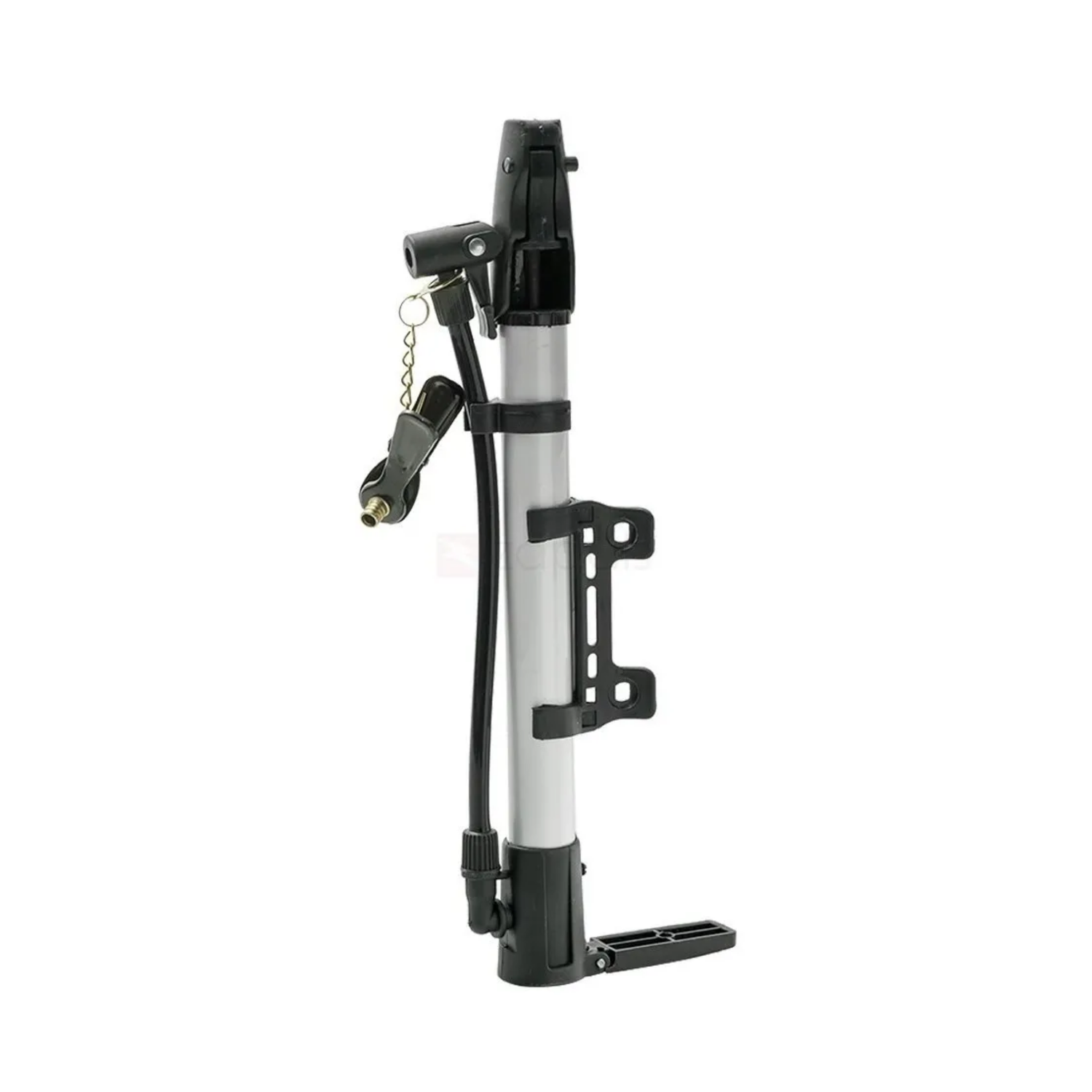 Pack 2 Bombin Bicicleta Alta Presion 36x8x3 CM Plateado-2