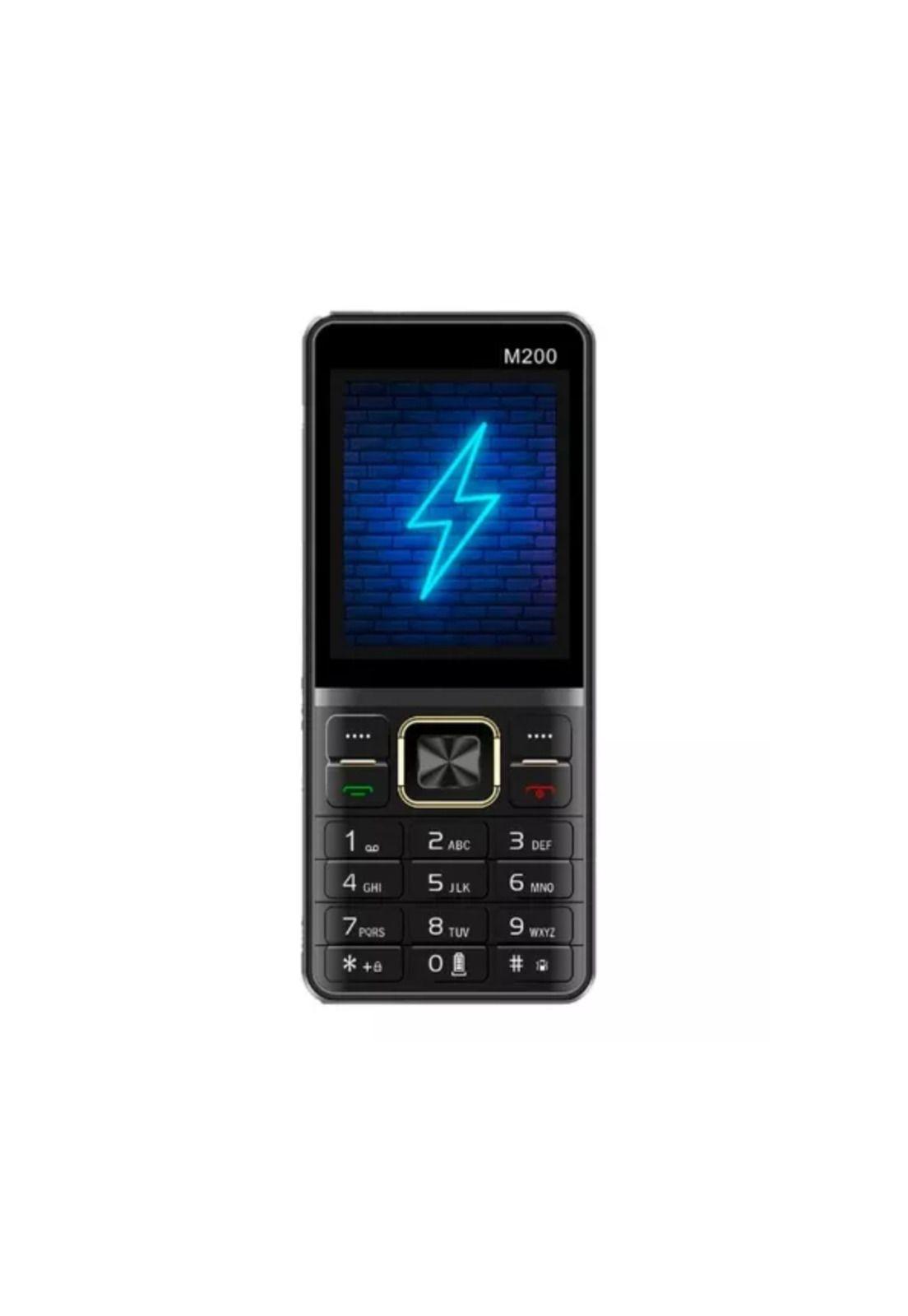 Teléfono Celular Adulto Mayor Linterna Negro-0