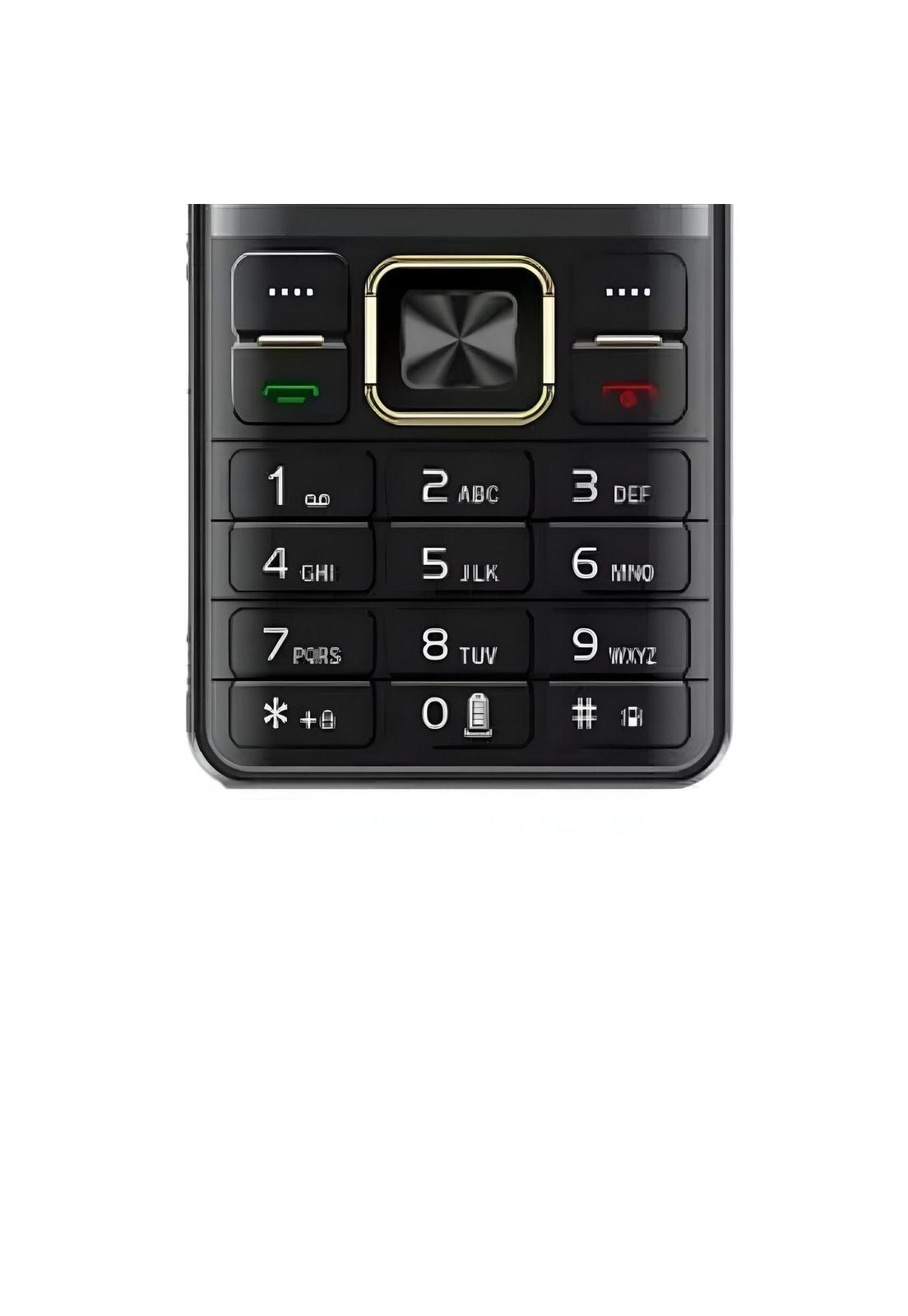 Teléfono Celular Adulto Mayor Linterna Negro-2