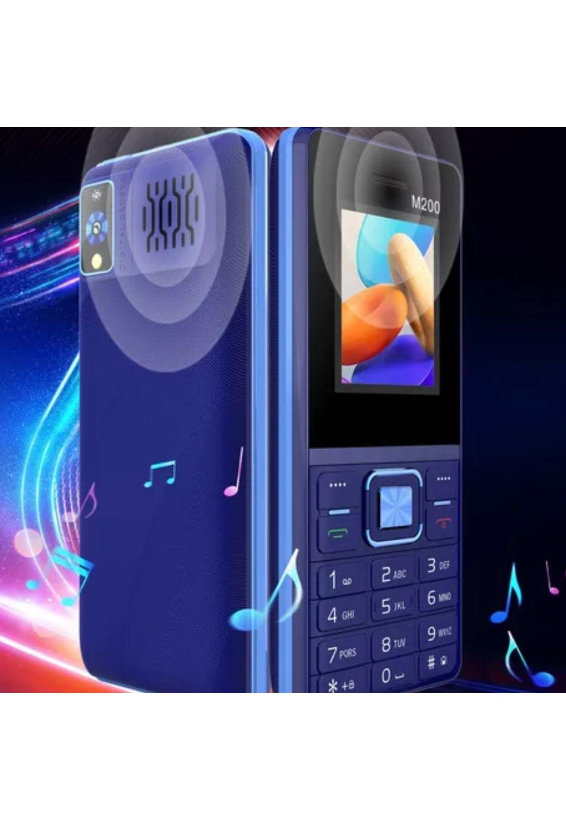 Teléfono Celular Adulto Mayor Linterna Negro-3