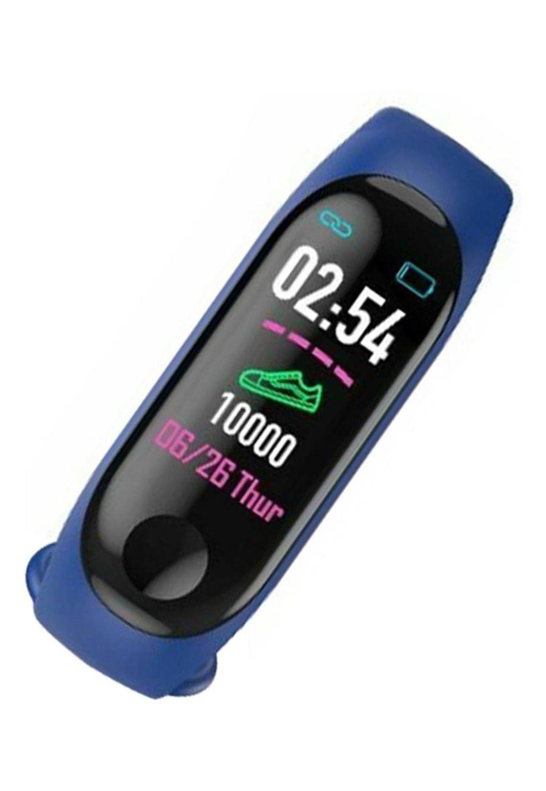 Reloj Inteligente Smart Band Bluetooth Azul-2