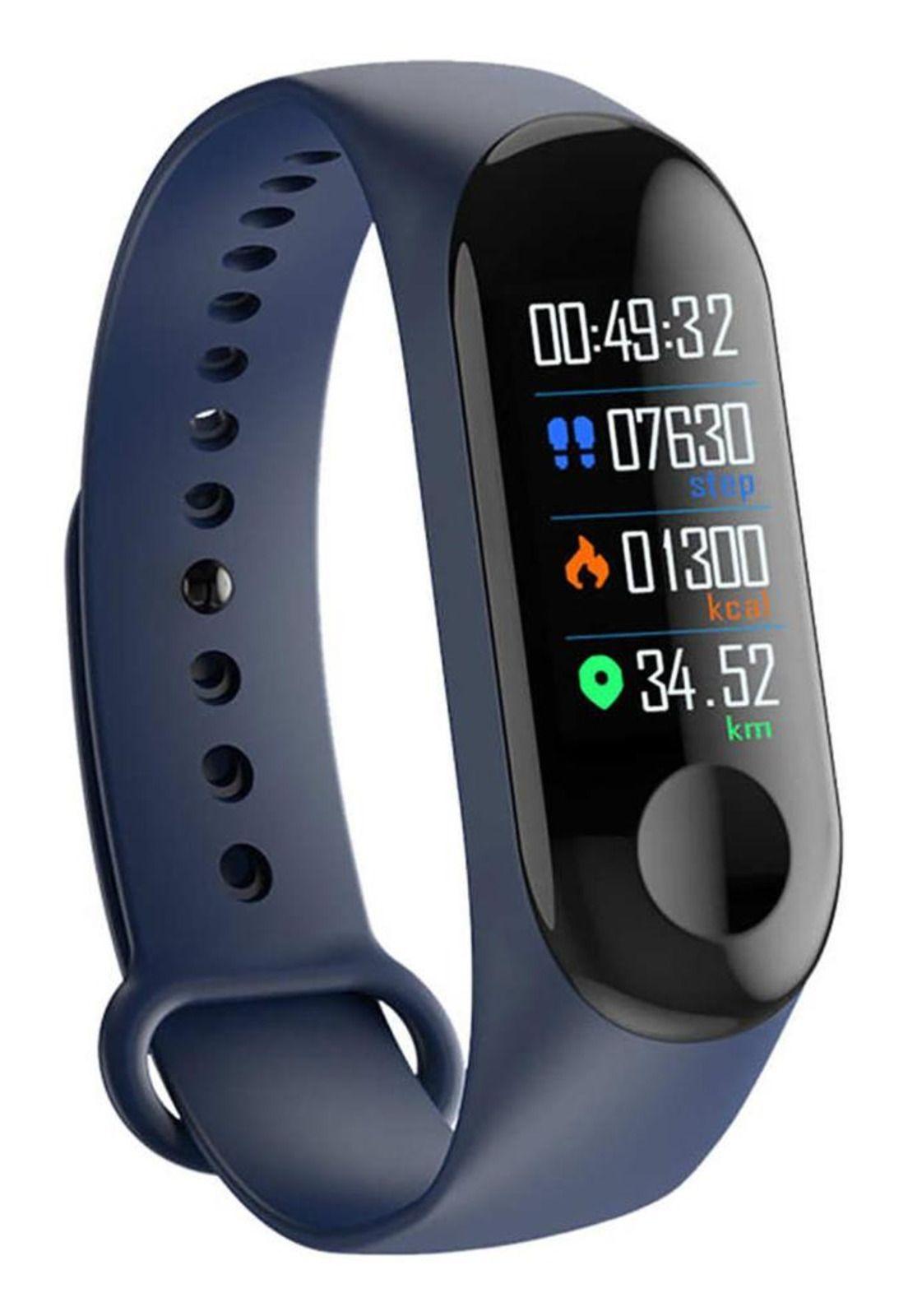 Reloj Inteligente Smart Band Bluetooth Azul-3
