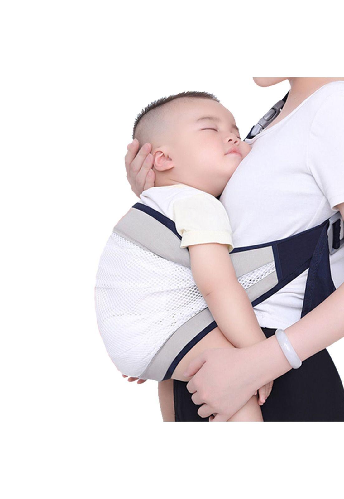 Porta Bebé Fular Canguro Ergonómico Gris-2