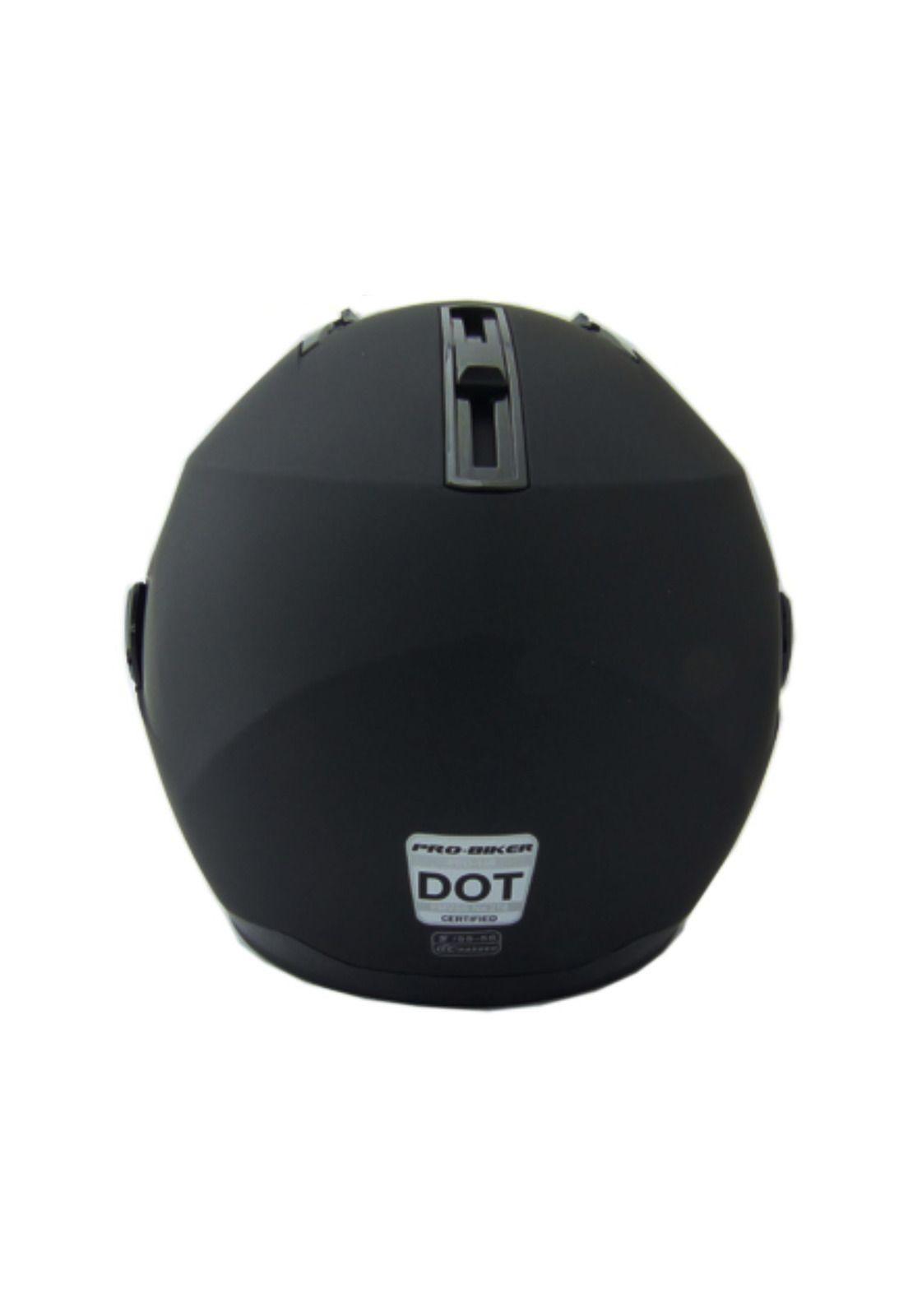 Casco Moto Pro-Biker Certificado Lentes Negro-2