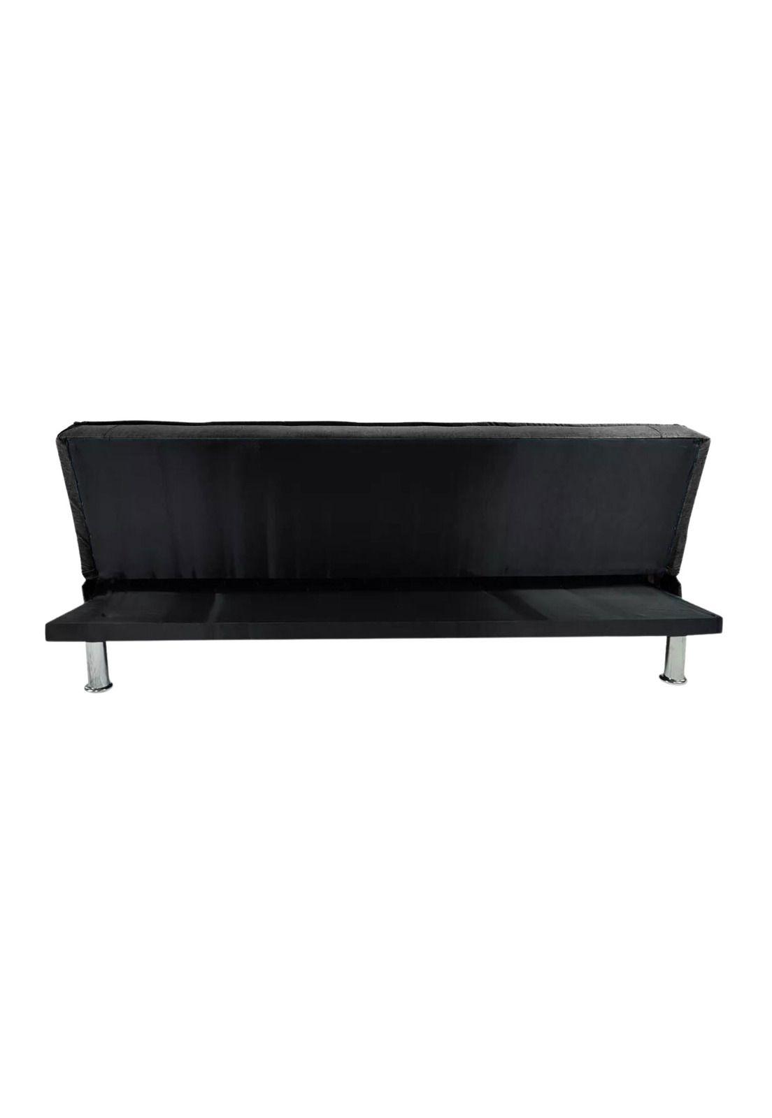 Futón Sofá Cama Ajustable 170x50x40 CM Negro-3