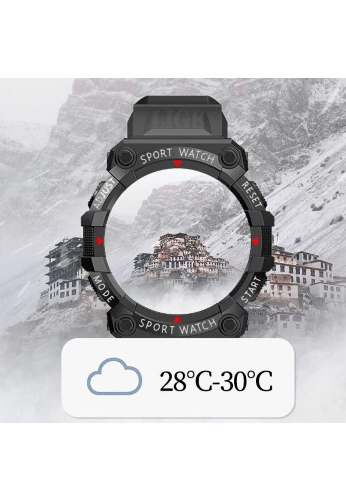 Reloj Smart Band Carga USB Deportivo Negro-4