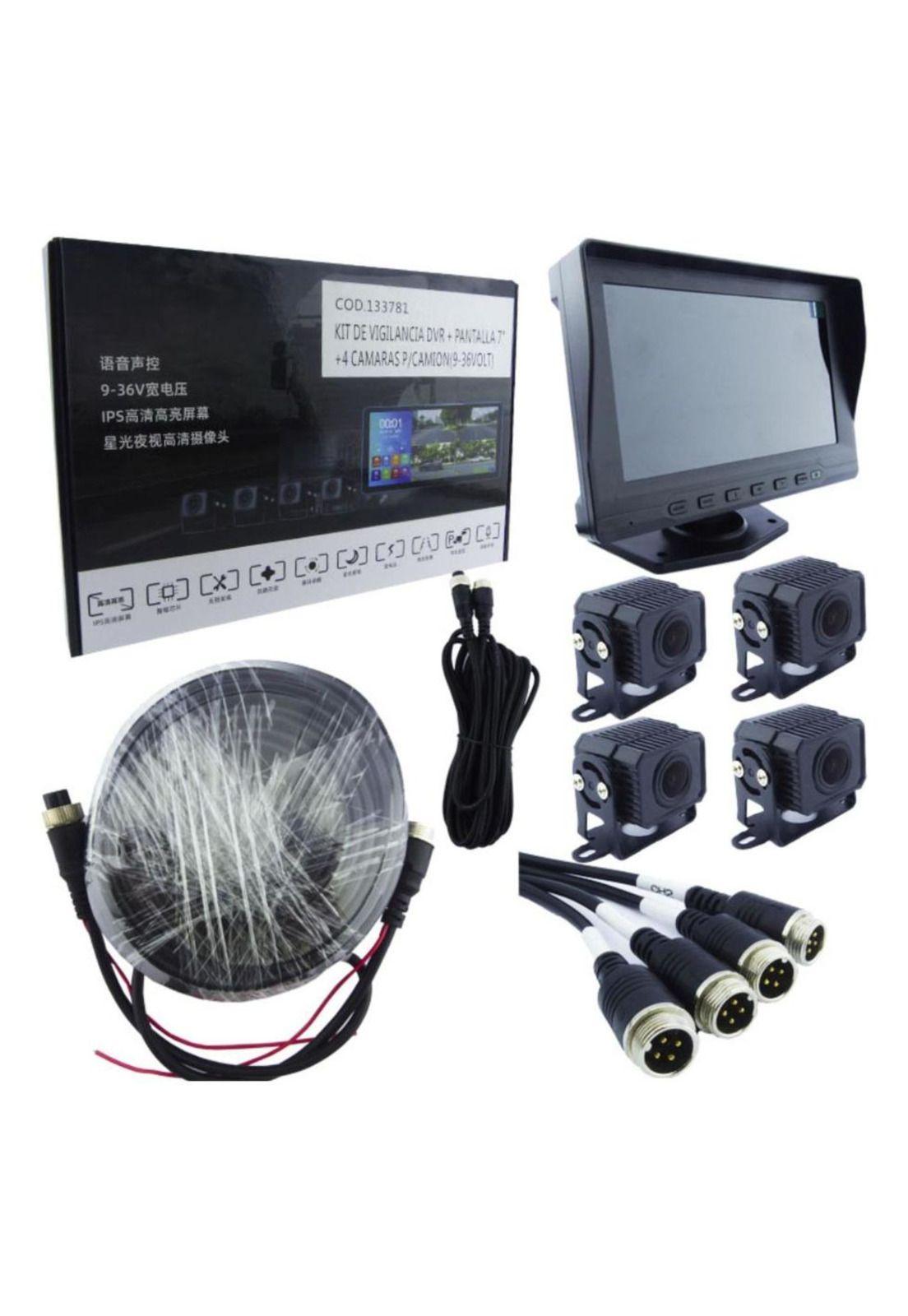 Kit 4 Cámaras Seguridad Camión DVR 7 HD-3