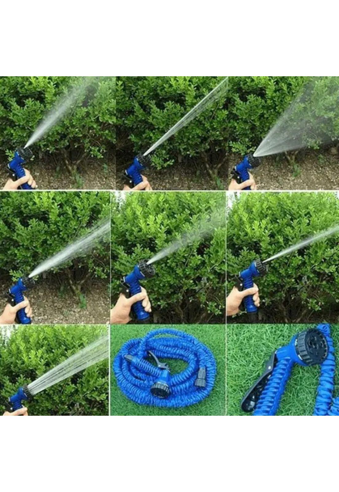Manguera Reforzada Retráctil 30 MTS Jardín Azul-5