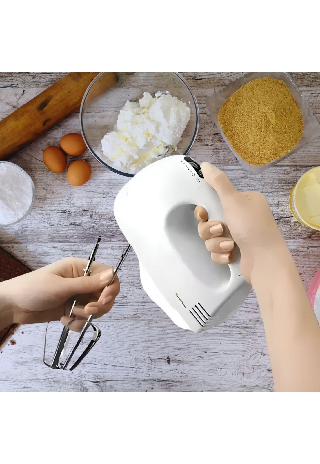 Batidora Eléctrica 7 Velocidades Multifuncional Repostería Blanco-3