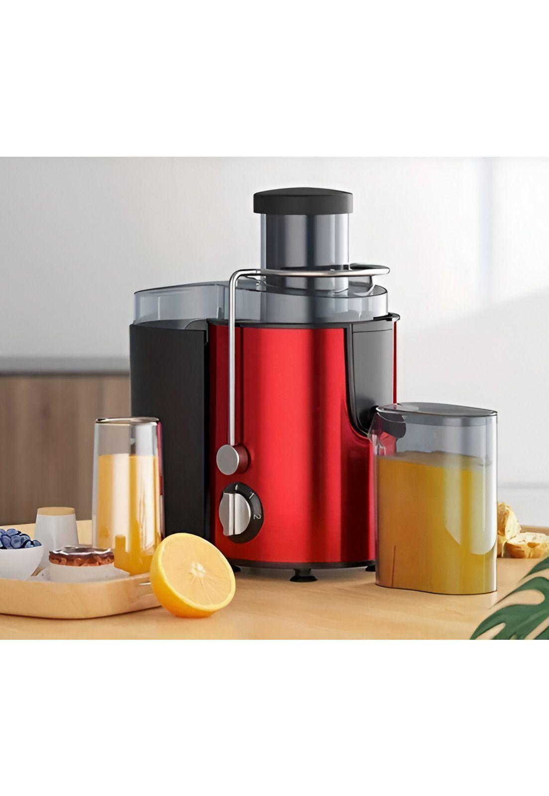 Extractor Exprimidor Jugo Eléctrico Rojo-3