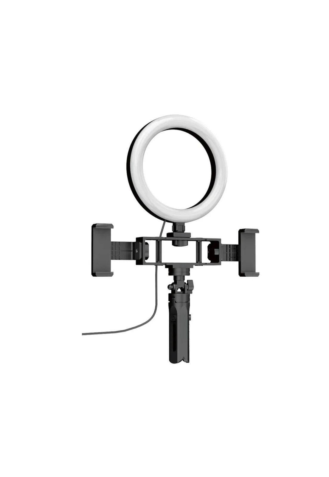 Aro Luz LED Trípode Multi Posición Fill Light Doble Celular-1