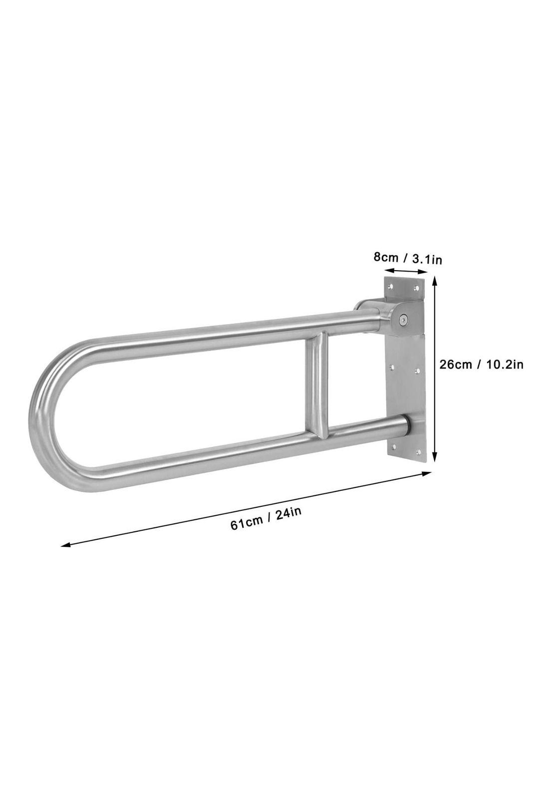 Barra Seguridad Discapacitados Abatible Acero Inoxidable 60 CM-6
