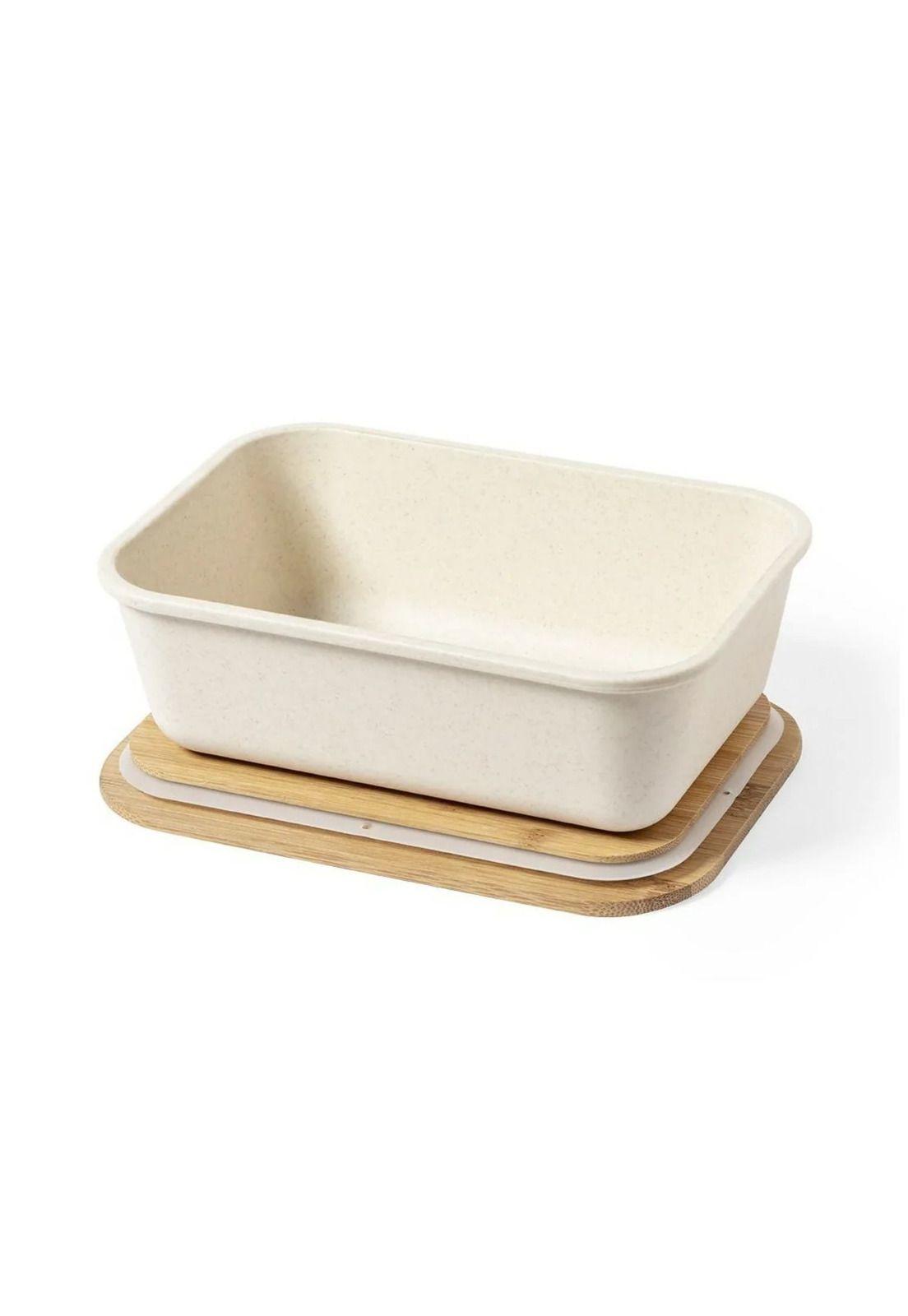 Contenedor Tupper Hermético PP Bambú Thadan Negro 1000 ML-3