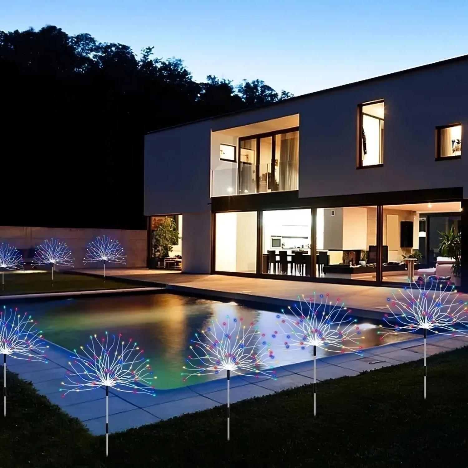 Pack 2 Unidades Luz Solar Navidad Hadas 24 CM Blanco-3