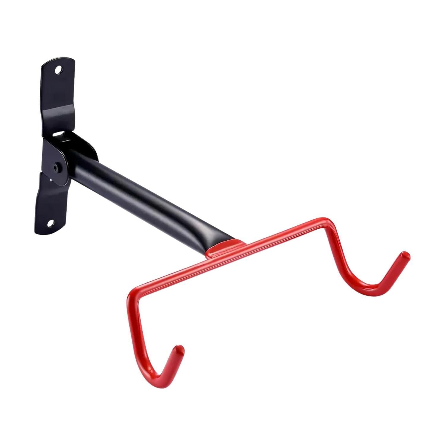Gancho Bicicleta Soporte pared Acero 20x4x28,5 CM Rojo-2