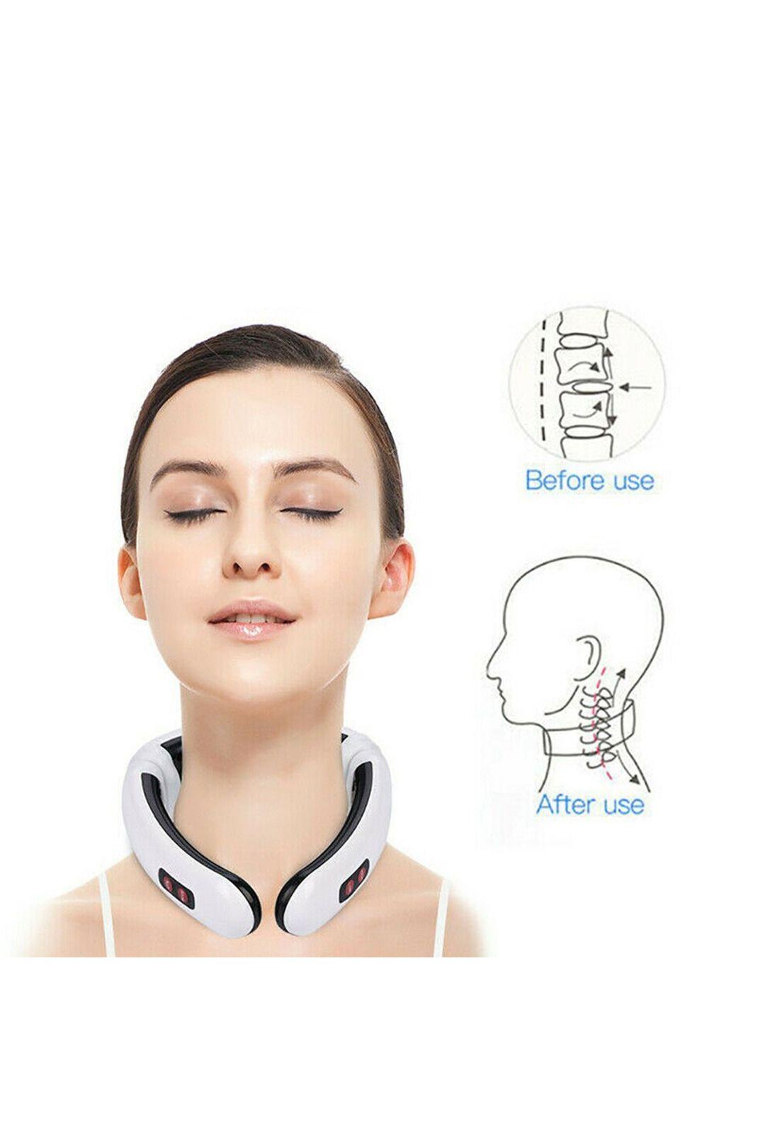 Electro Estimulador Masajeador Cuello Cervical 2 Electrodos-3