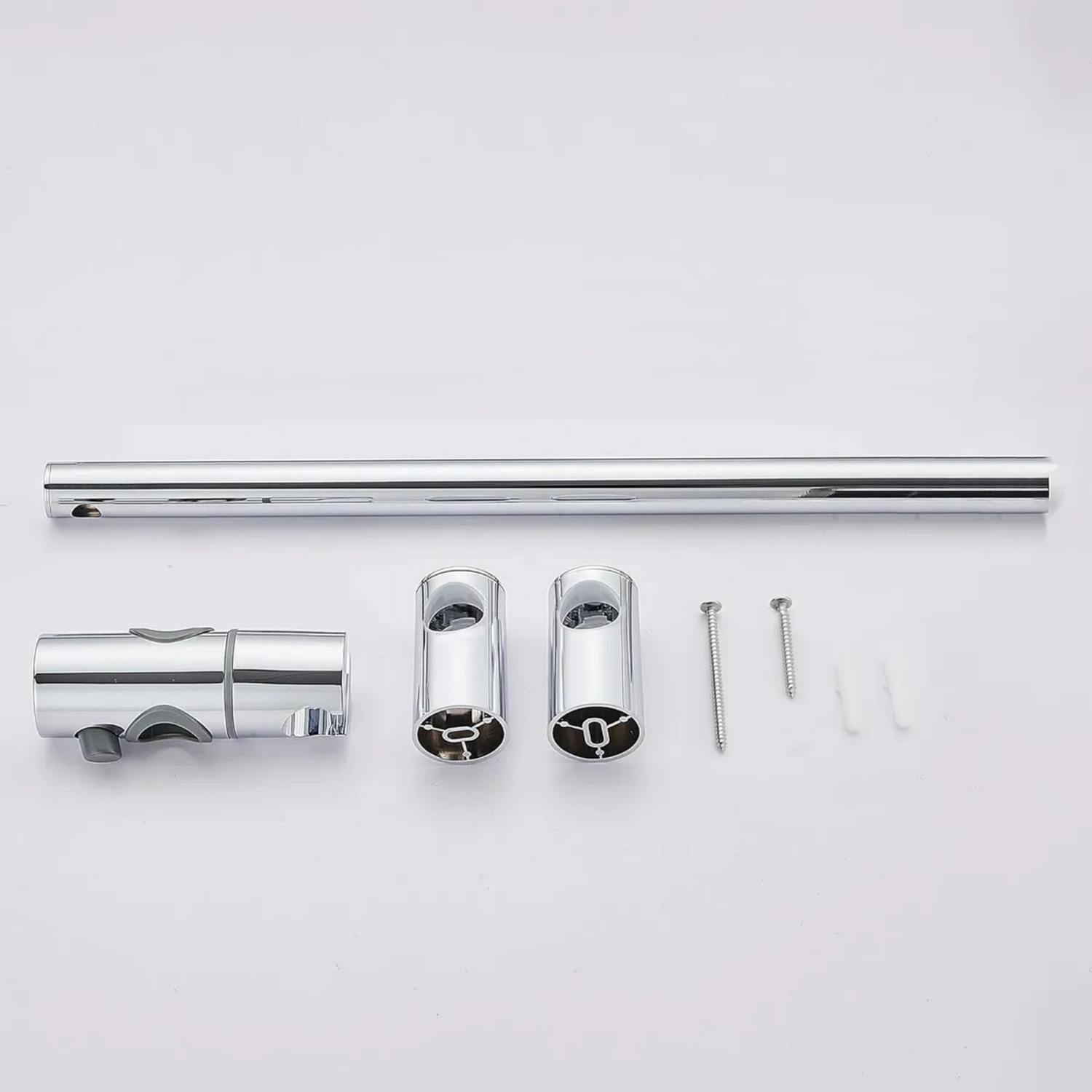 Manilla Barra Soporte Ducha 62x8 CM Acero Inoxidable Plateado-3