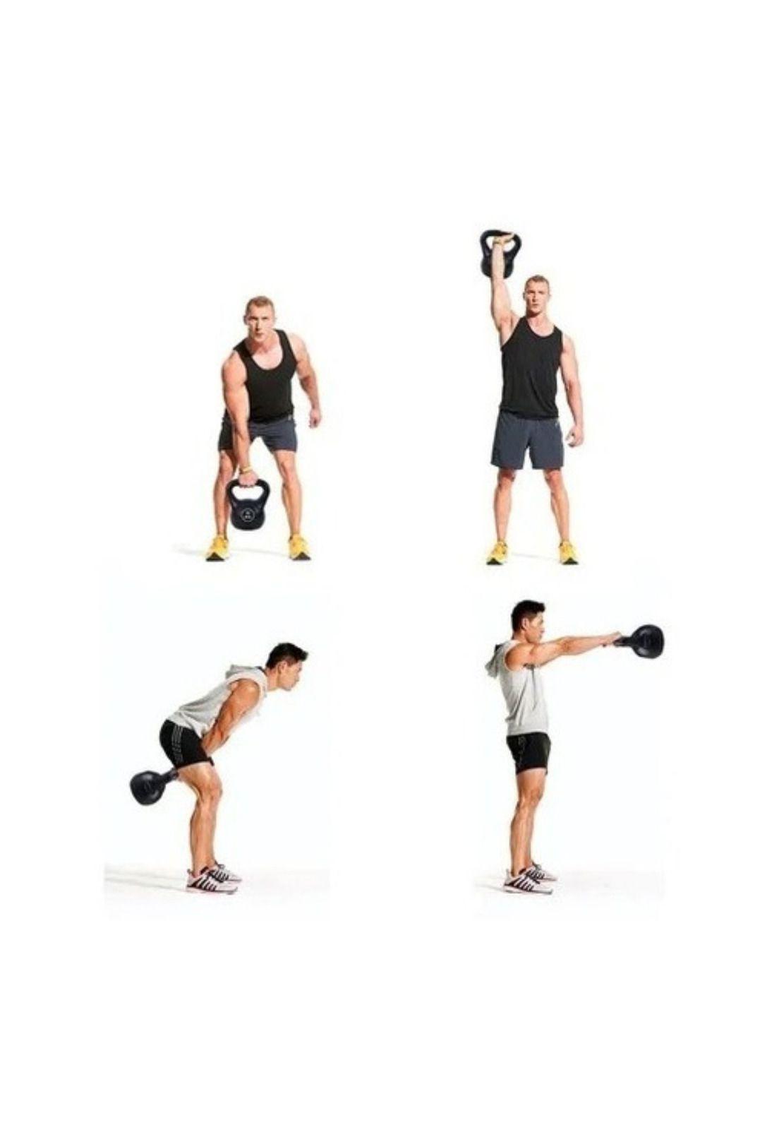 Pesa Kettlebell Mancuerna Rusa Mango Vinilo 8 KG-5
