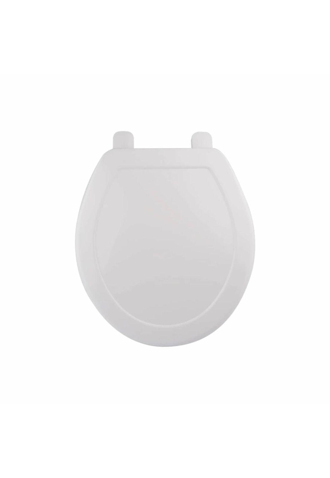Tapa Baño WC Asiento Inodoro Redondo Universal 42x39x4 CM Blanco-2
