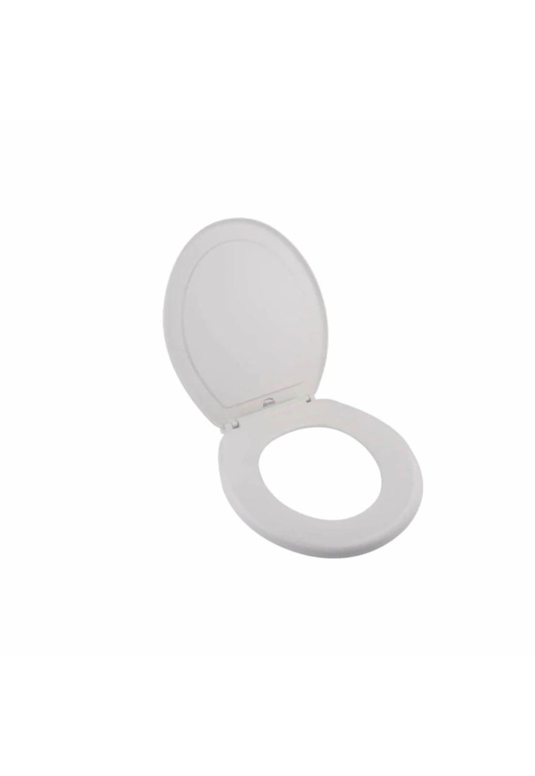 Tapa Baño WC Asiento Inodoro Redondo Universal 42x39x4 CM Blanco-3