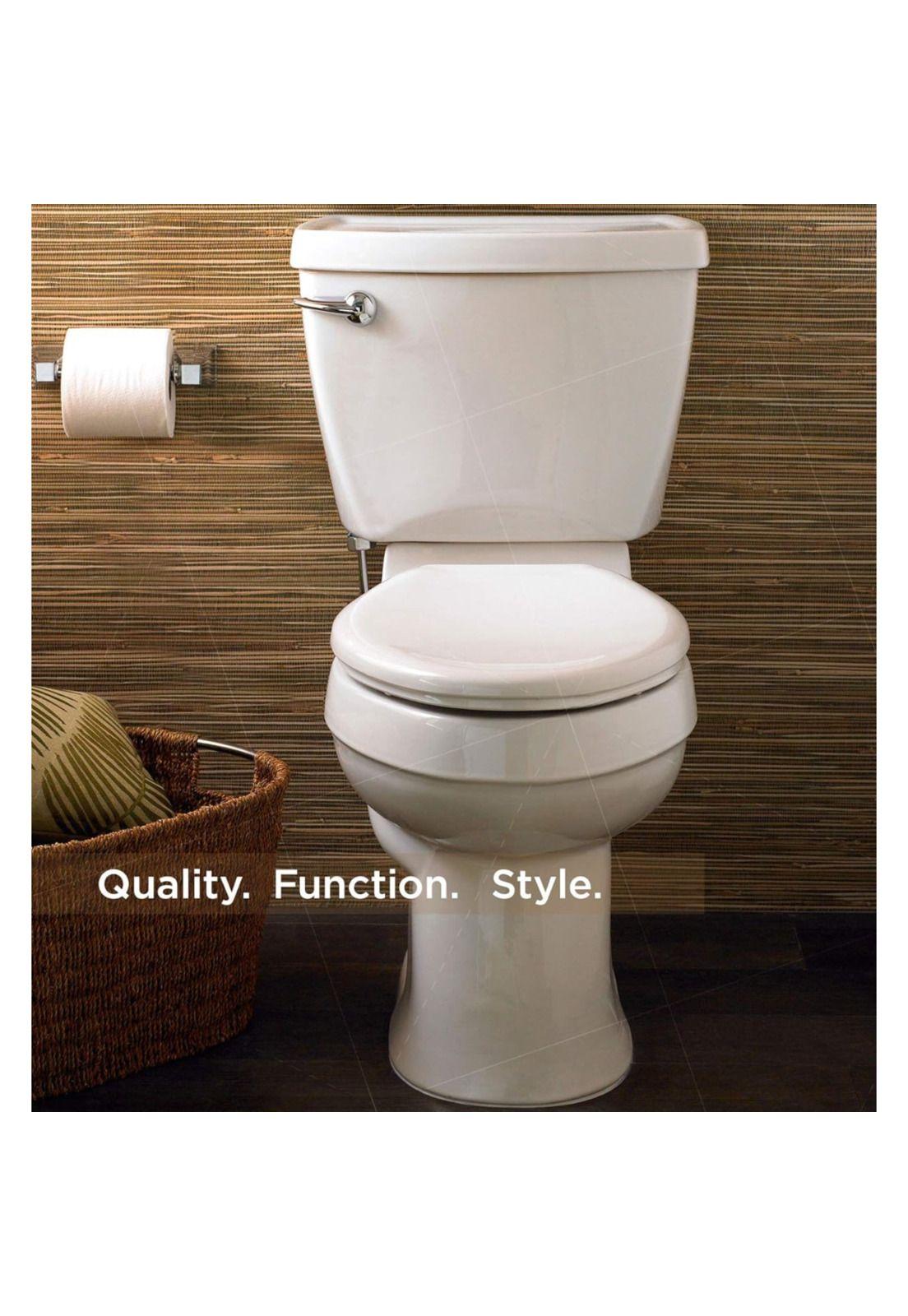 Tapa Baño WC Asiento Inodoro Redondo Universal 42x39x4 CM Blanco-4