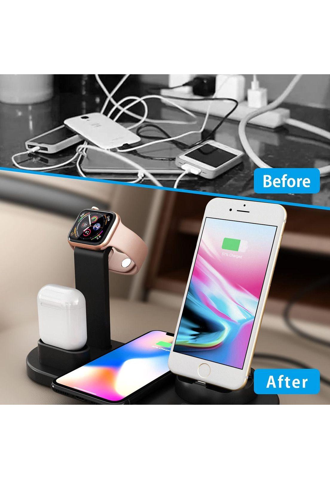 Base Estación Carga Rápida Inalámbrico 4 en 1-2