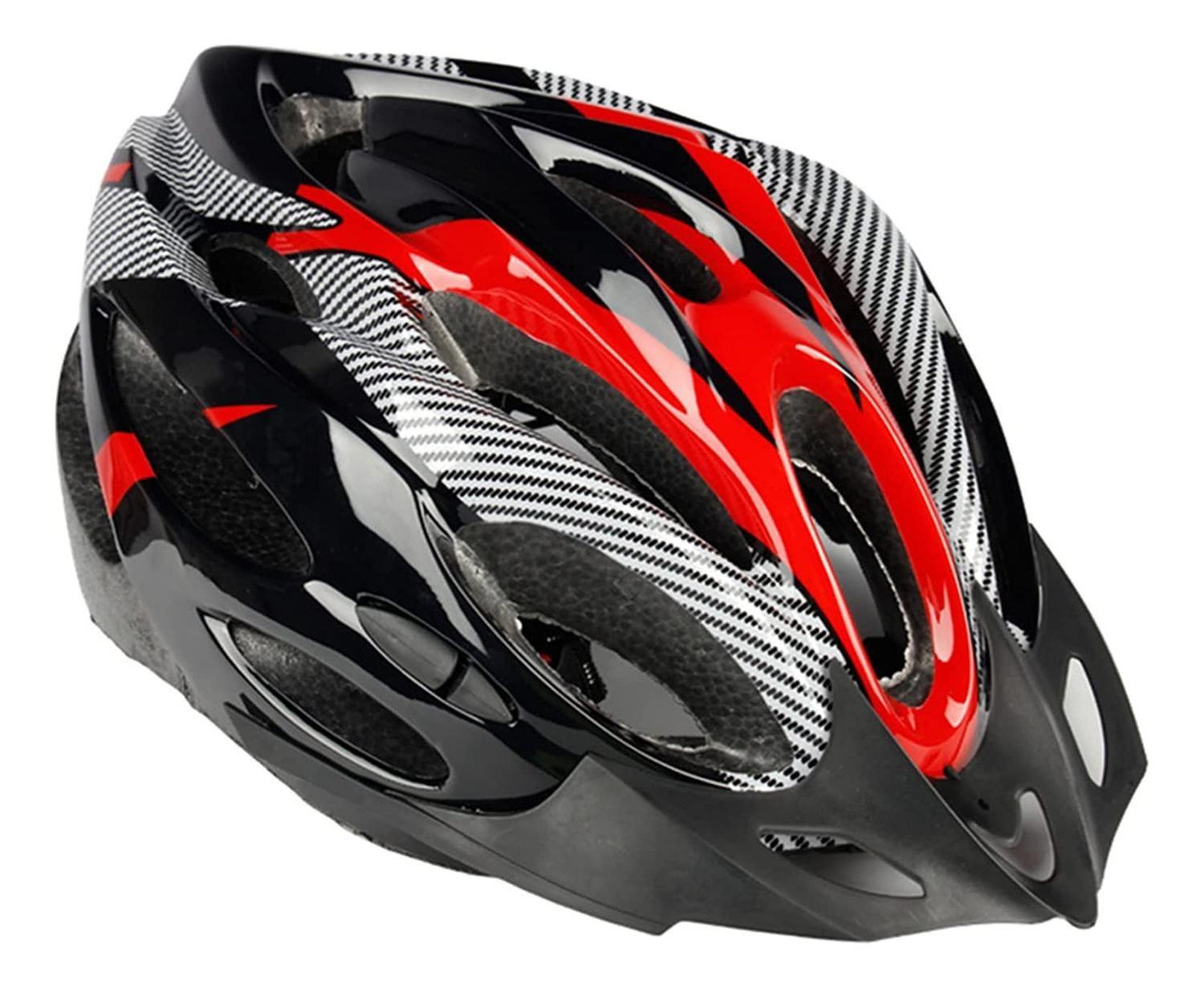 Casco Bicicleta Profesional Full Seguridad Rojo-2
