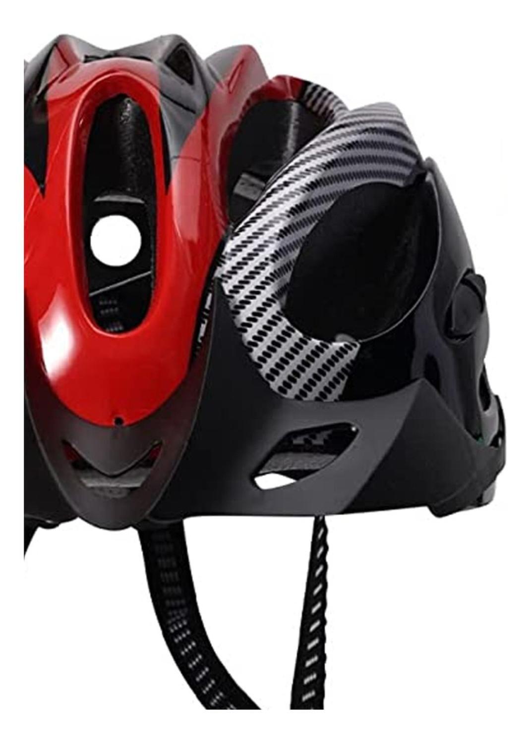 Casco Bicicleta Profesional Full Seguridad Rojo-3