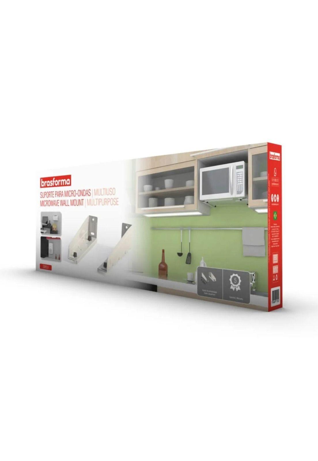 Soporte Organizador Multifuncional Microondas Horno Eléctrico 30 KG Negro-2