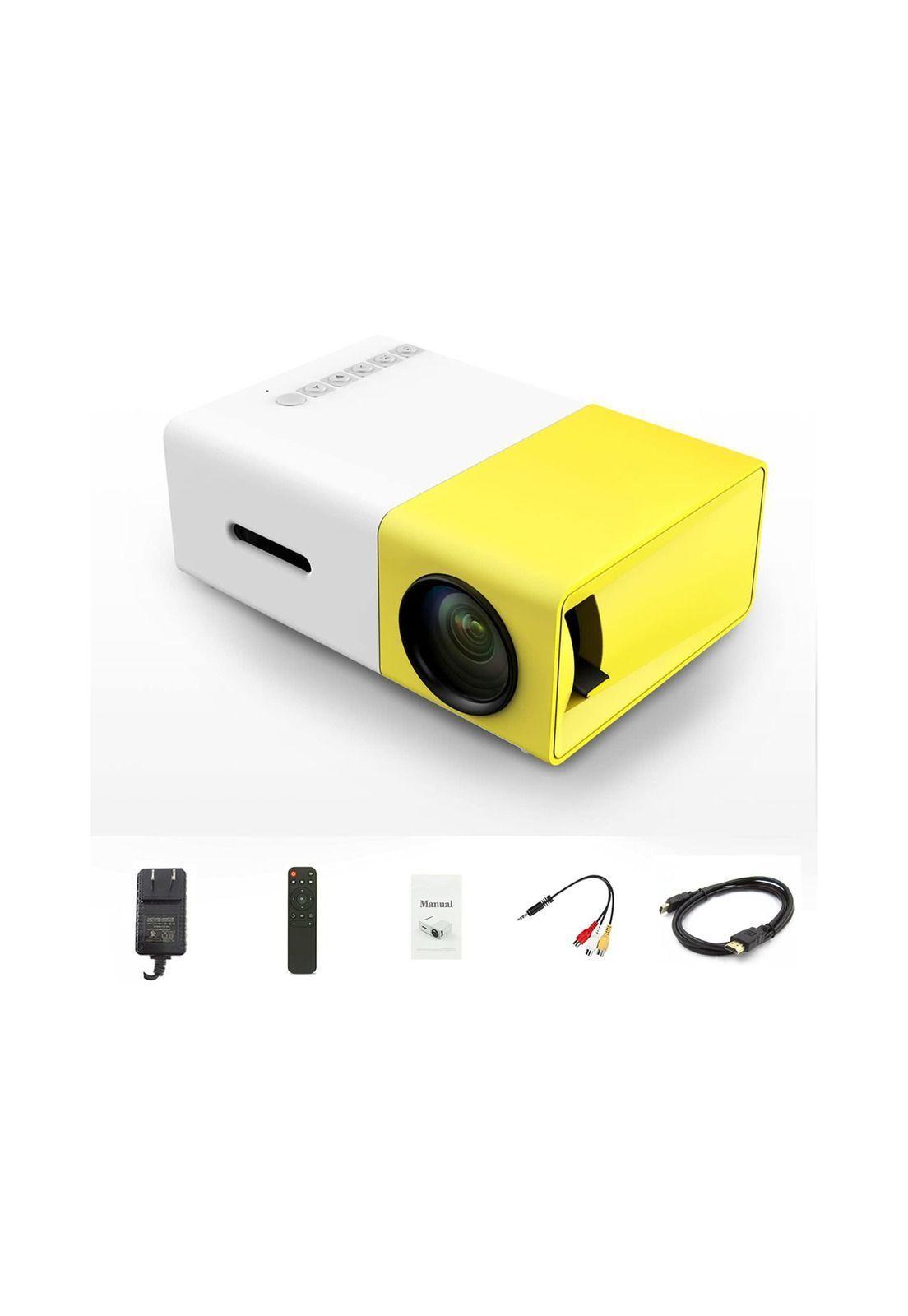 Mini Proyector Video Película USB Hdmi Amarillo Resolución 320 x 240-1