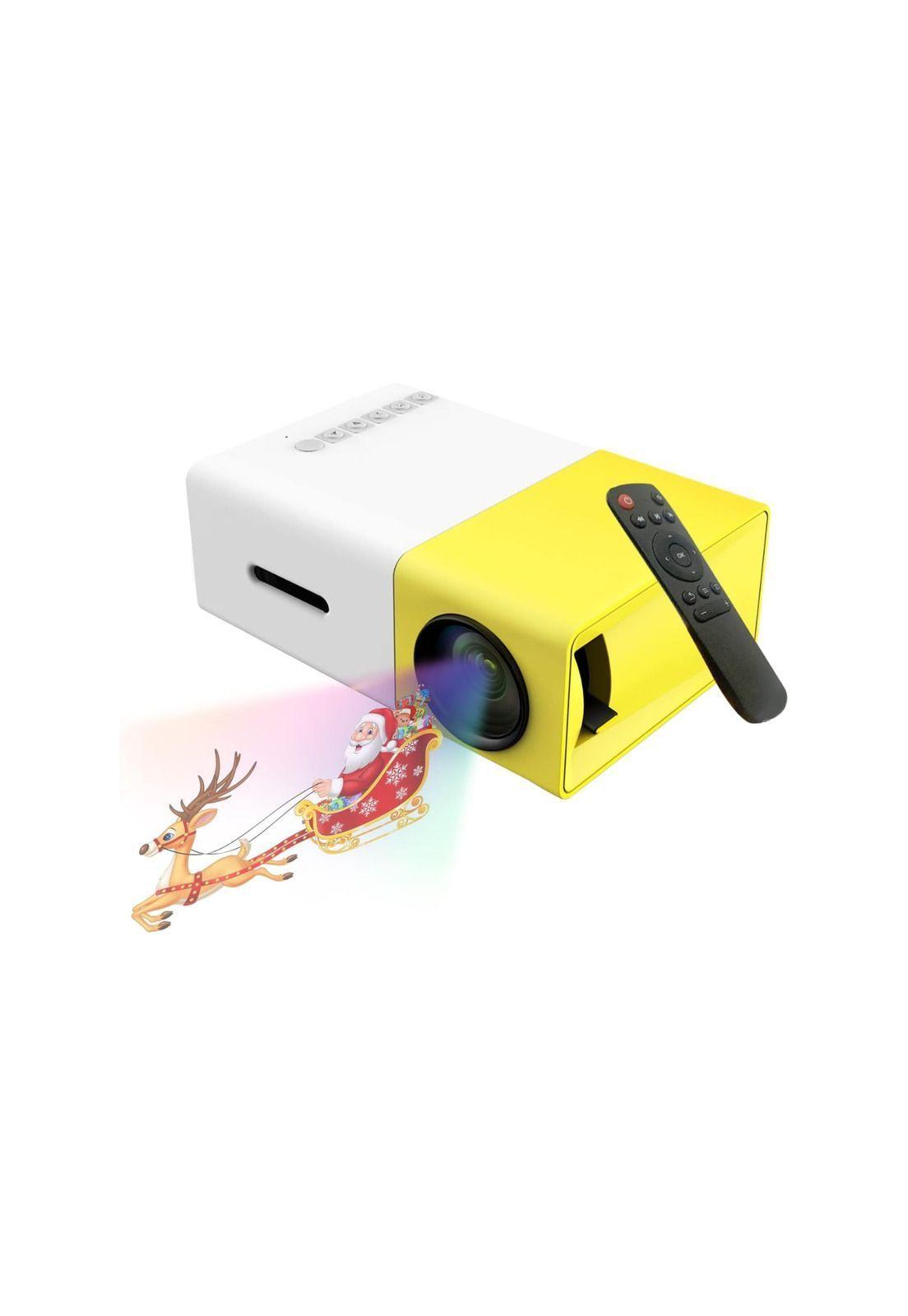 Mini Proyector Video Película USB Hdmi Amarillo Resolución 320 x 240-3