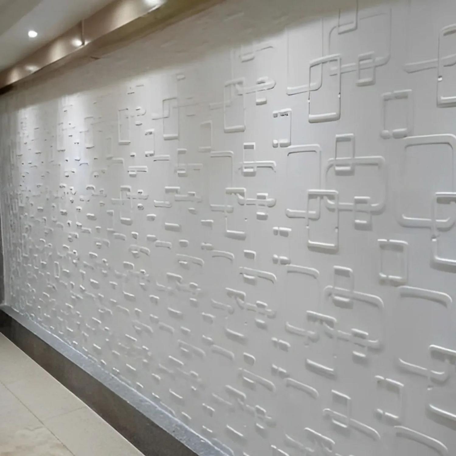 Pack 16 Panels PVC Decorativo Aro 3D 50x50 CM-3