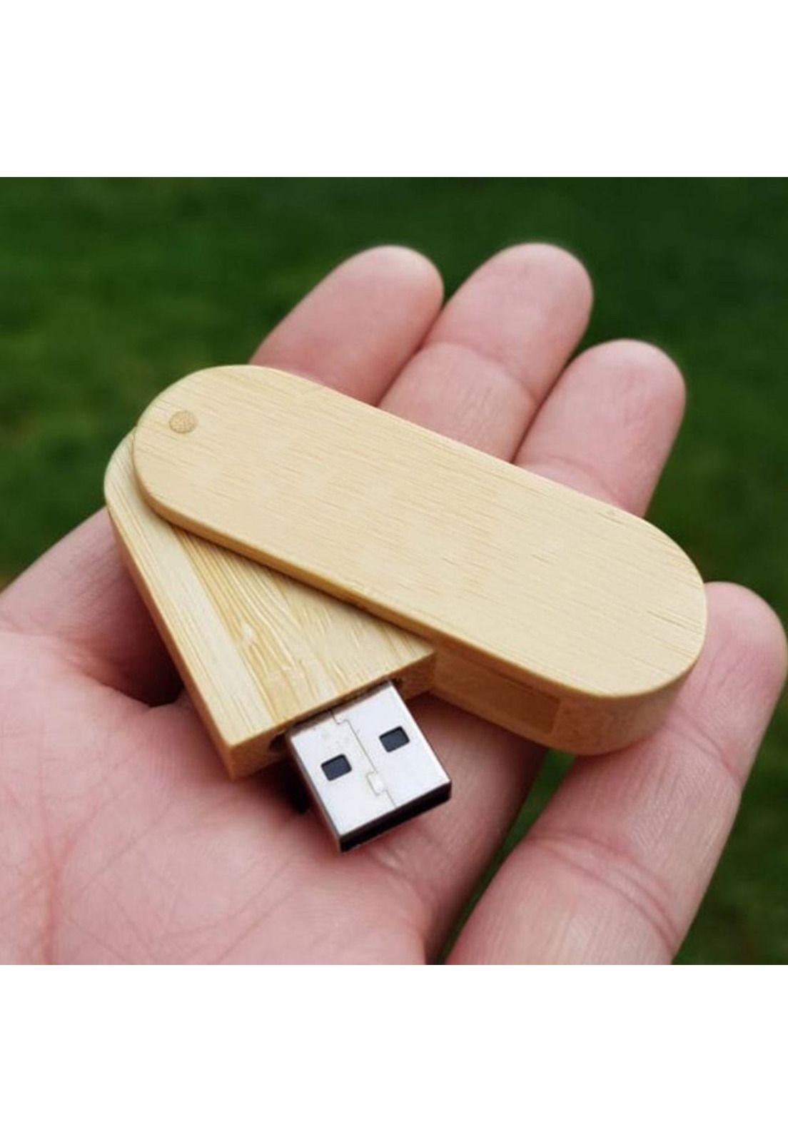 Pendrive Plegable Madera Llavero 16 GB-3