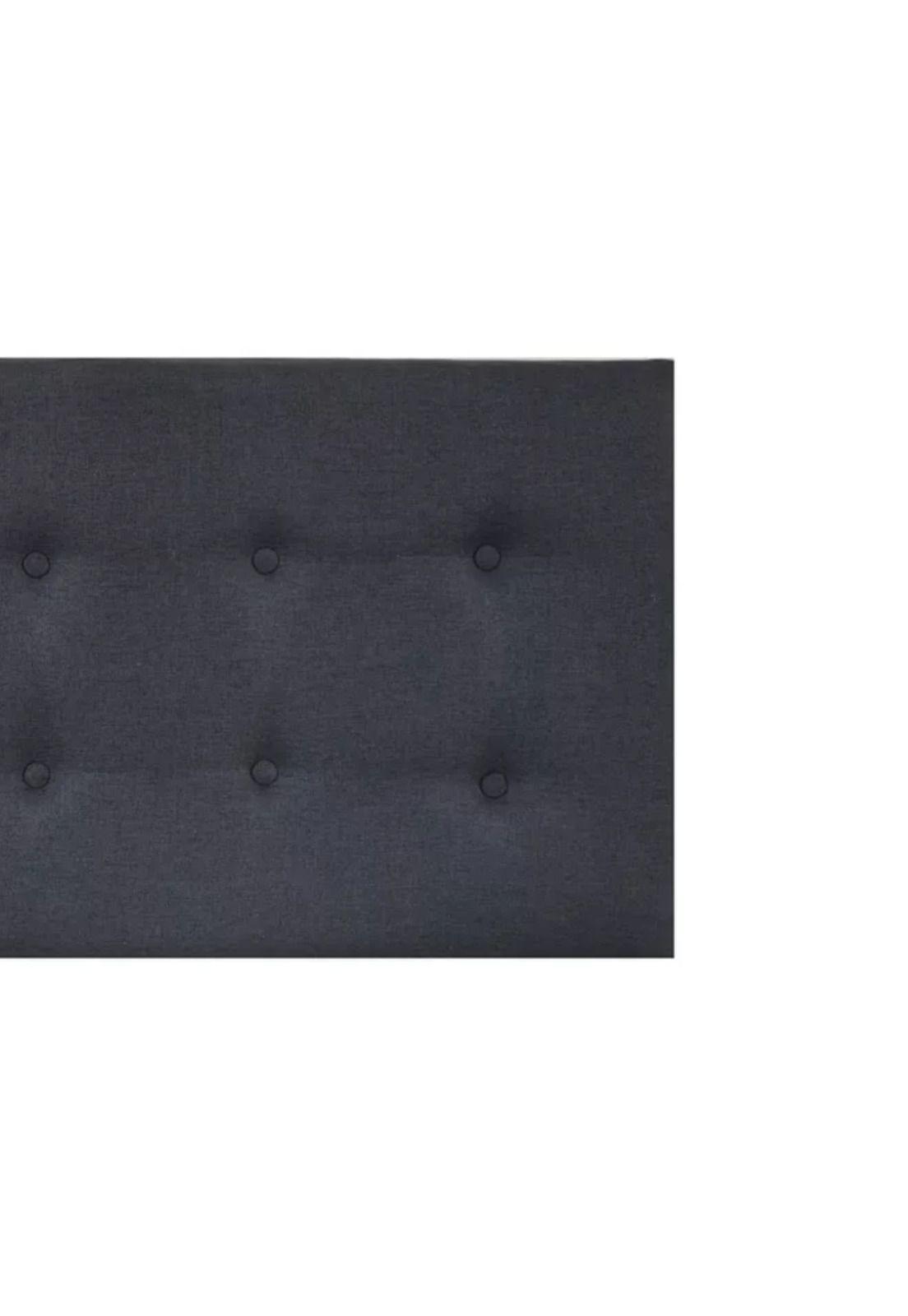 Respaldo Elegante King Capitone 180x60 CM Gris Oscuro Lino-2