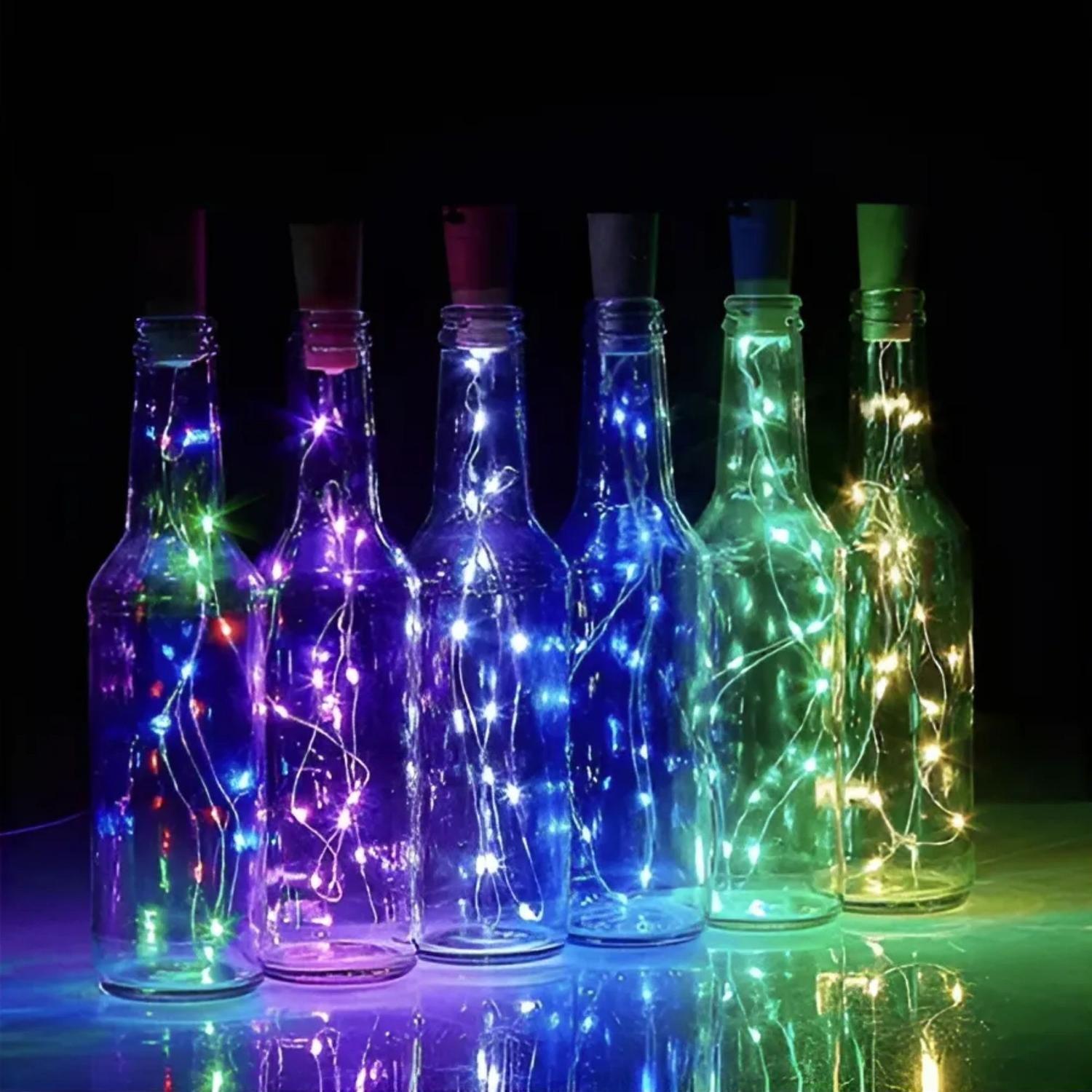 Pack 10 Luces LED Corcho Hada Pilas 2 MTS-4