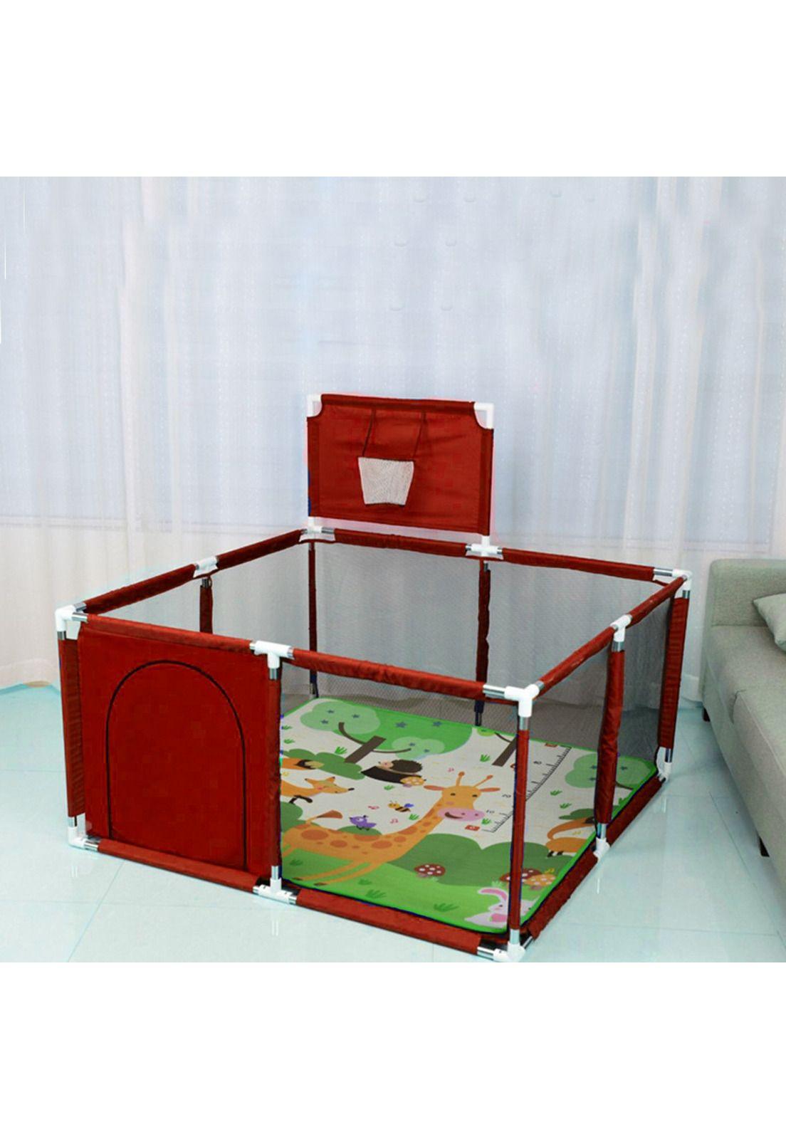 Corral Bebes Piscina Juego Interactivo Rojo-4
