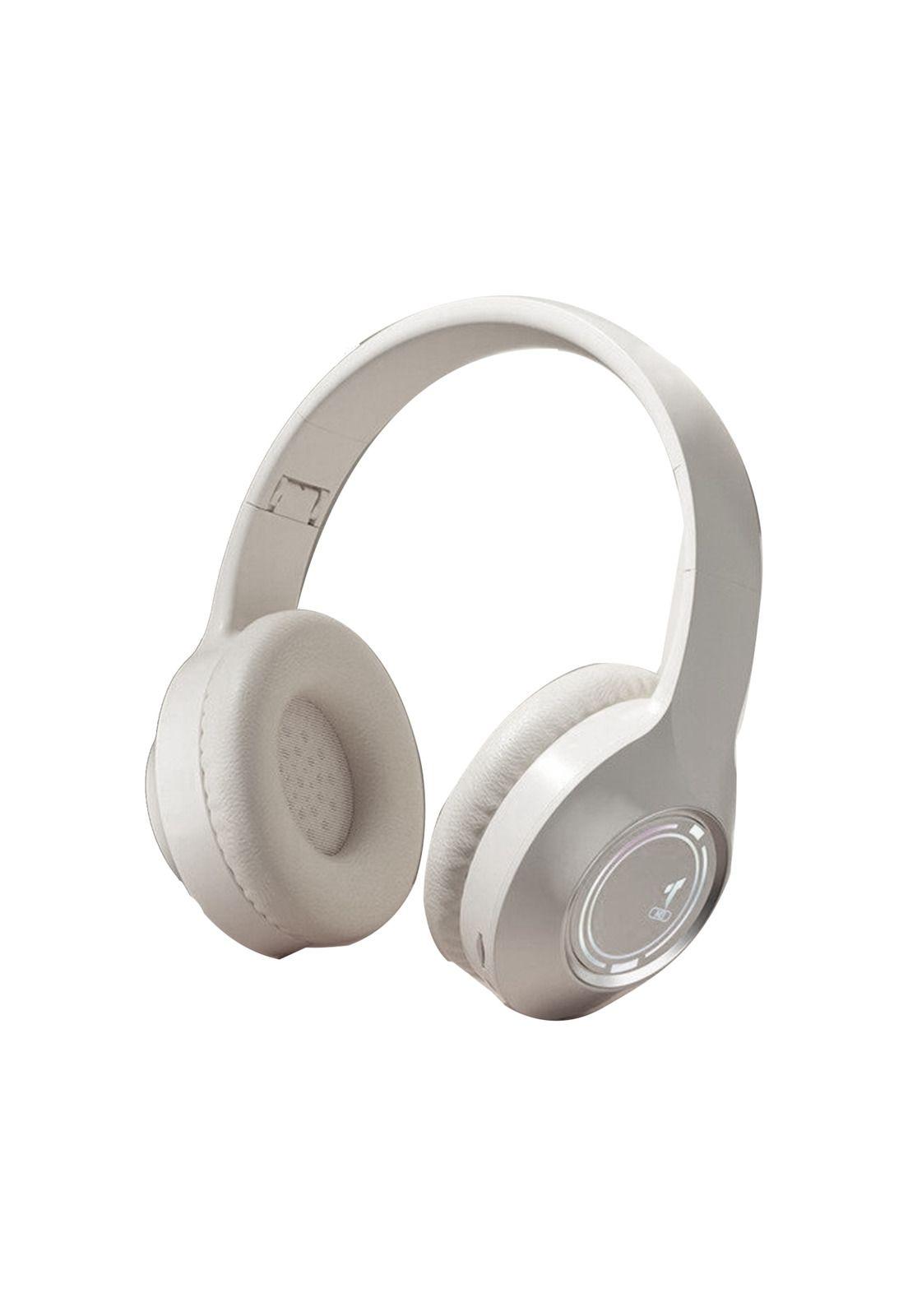 Audífonos Luminoso Bluetooth 5.3 Plegables HIFI Blanco-0