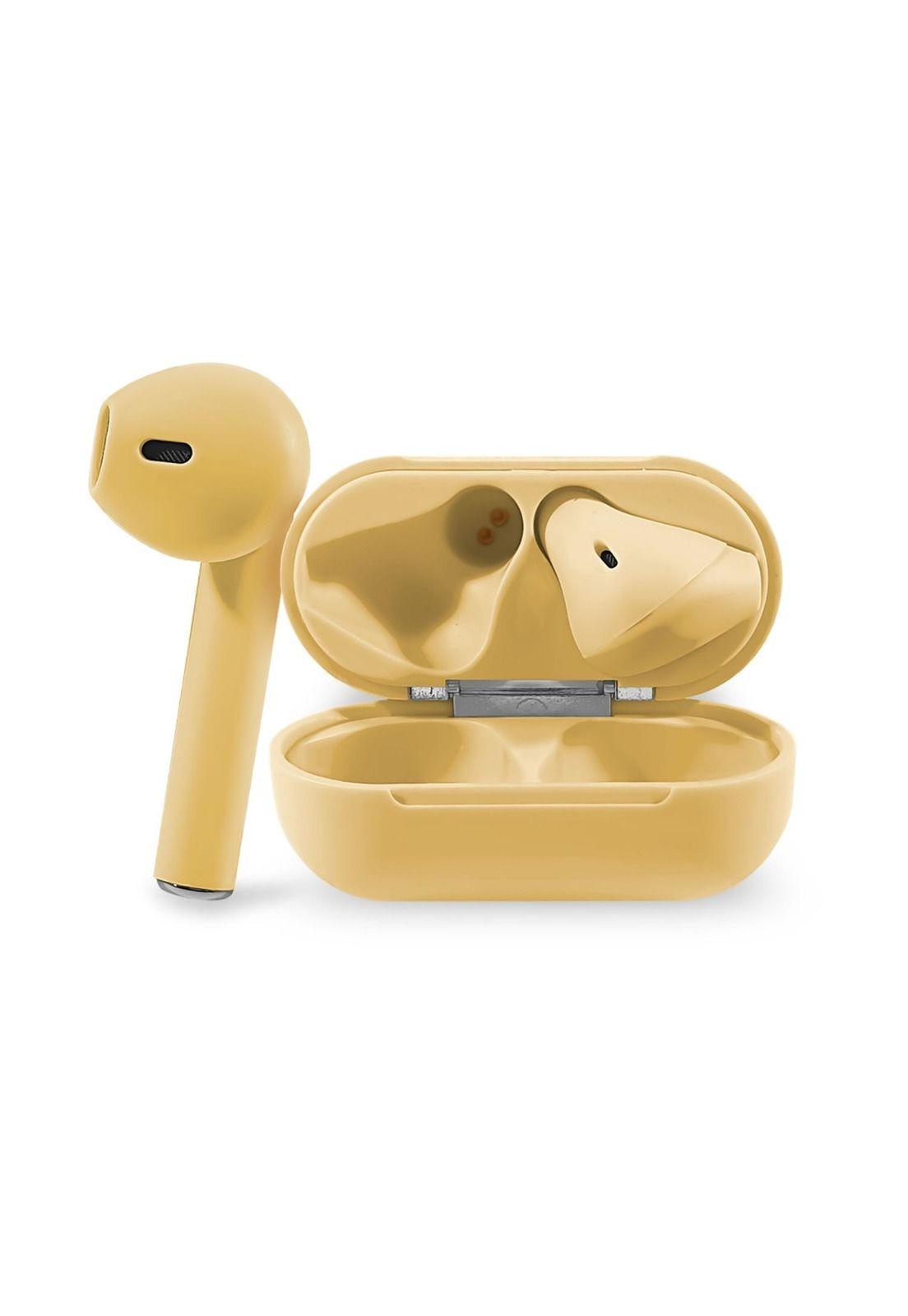 Audífonos Inalámbricos Bluetooth Táctil I12 Tws Amarillo-4