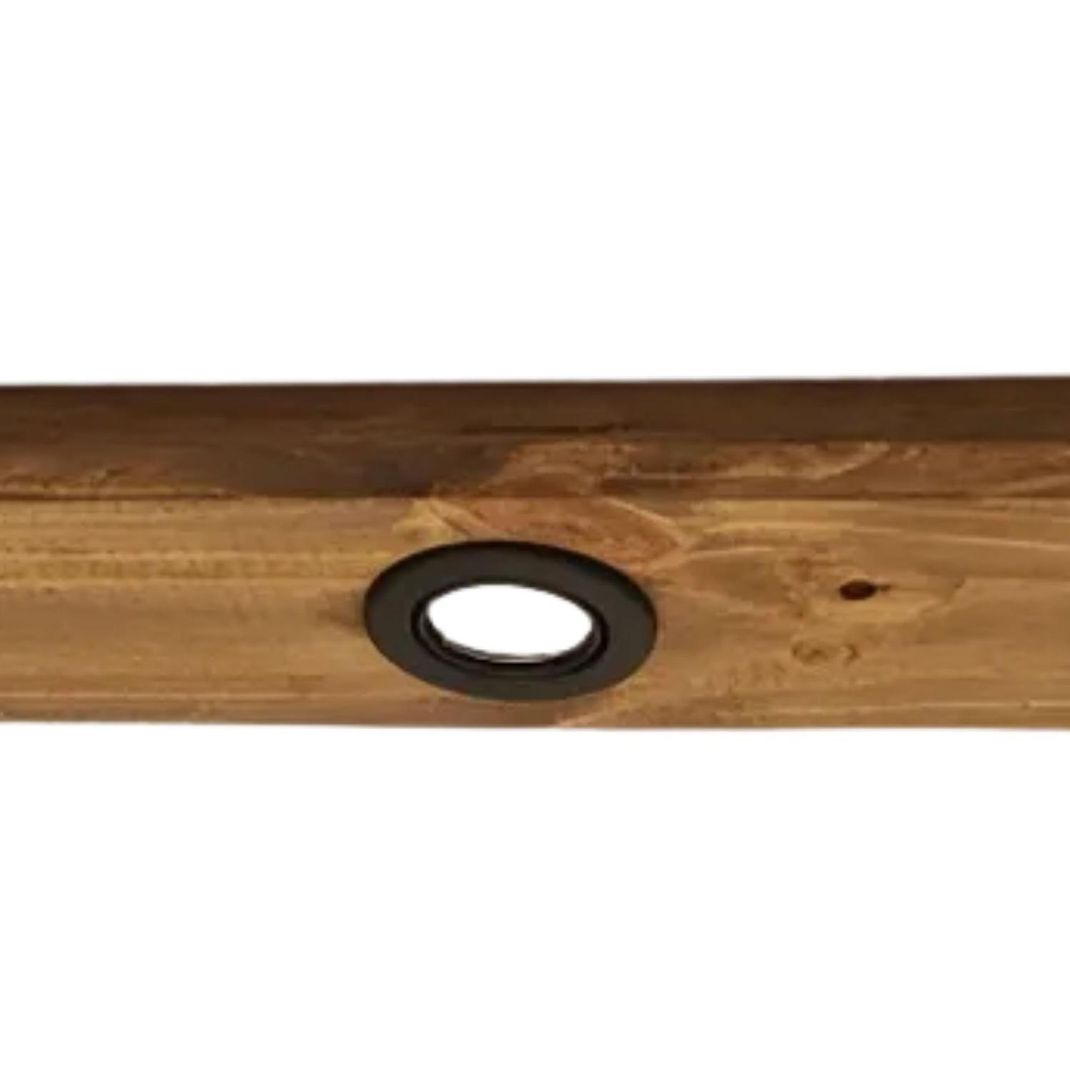 Lampara Techo Rústica Porta Gu10 Más Ampolletas LED Luz Amarilla 15 Watt-3