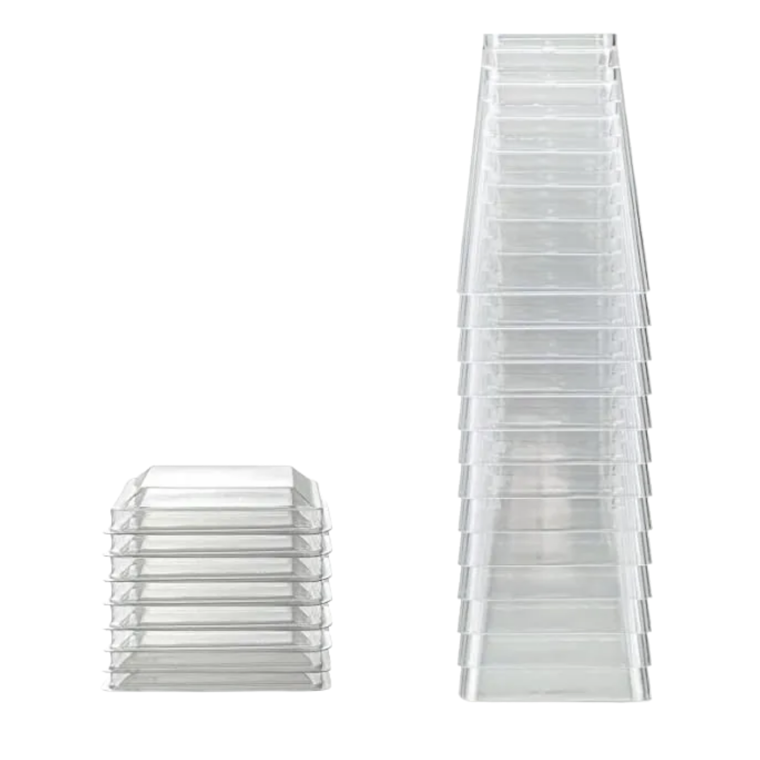 Pack 50 Pocillos Tapa 150 ML 4x5,8x9,5 CM Transparente-3