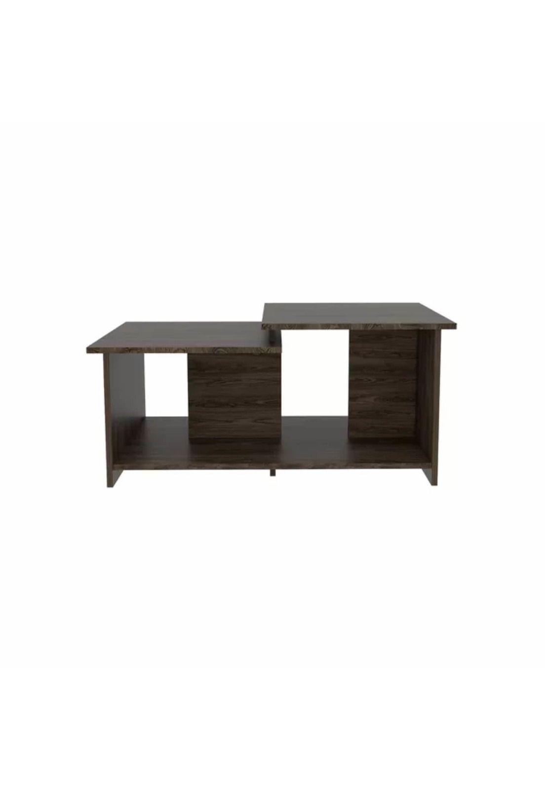 Mesa Centro Melamina Café 41x89x53 CM-2