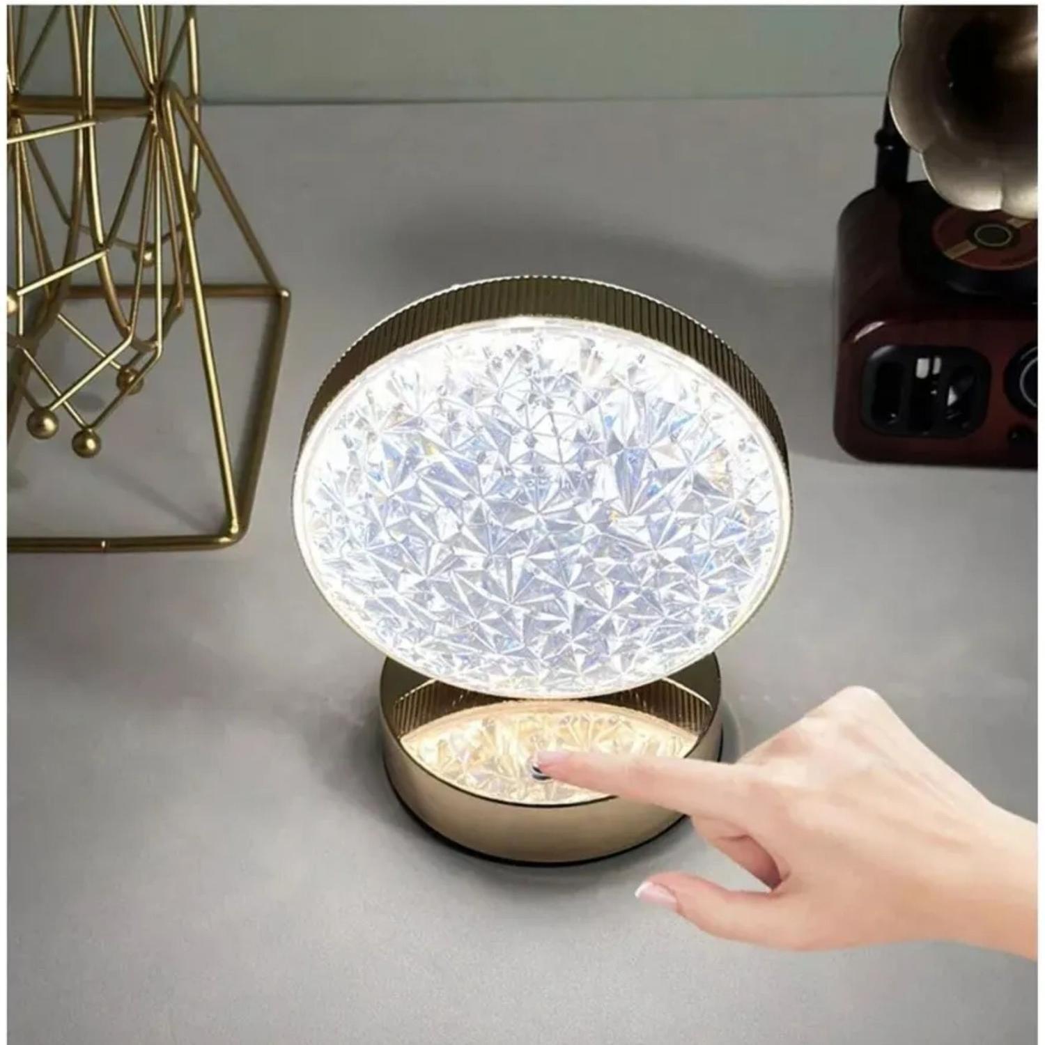 Lámpara Nocturna LED Táctil Cristal-2