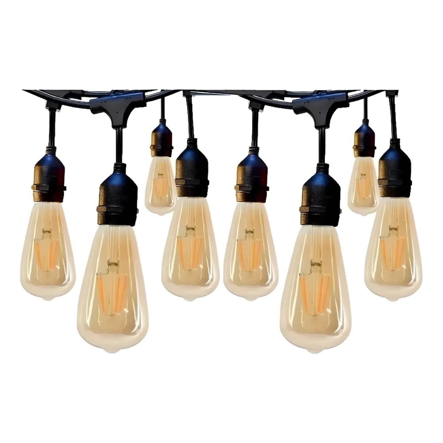 Pack 10 Ampolletas Filamento LED Retro Vintage Luz Cálida 4 Watt-2
