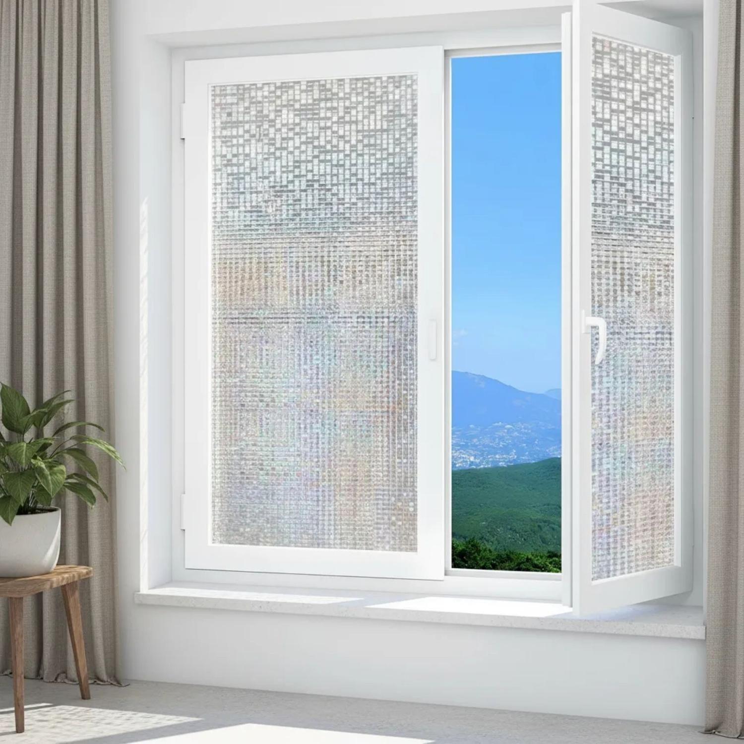 Vinilo Aizo Electrostático Ventana Agua-4