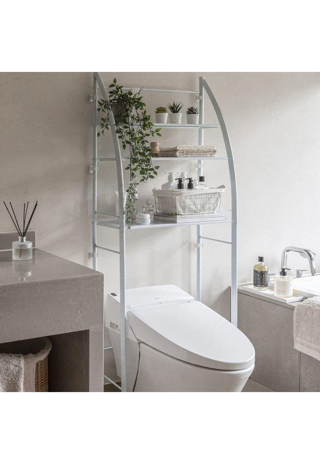 Estante Organizador Baño Repisa 3 Niveles 160x47x25 CM Blanco-4
