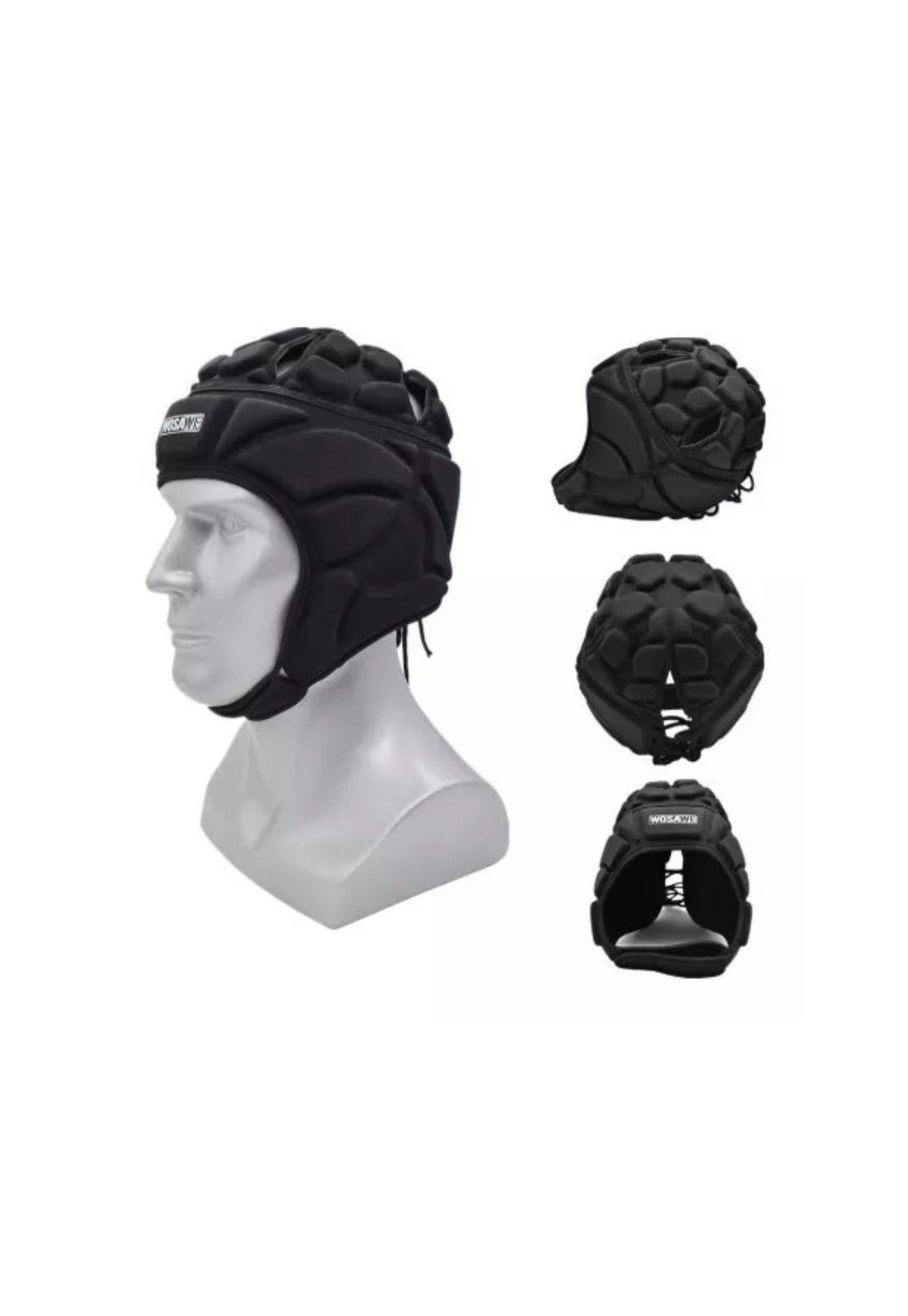 Casco Protector Rugby Arquero S Negro-4
